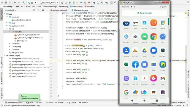 Table Border | iText 7 Android Tutorial | iText 7 Java and Android Tutorial | iText 7 PDF Tutorial смотреть онлайн