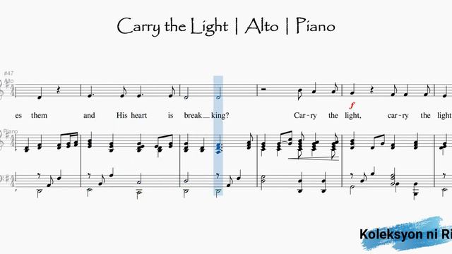 Carry the Light | Alto | Piano смотреть онлайн