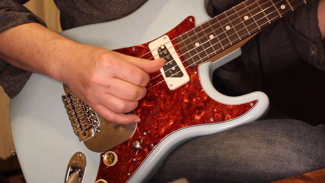 Waterslide Guitars S-Style Coodercaster Sonic Blue w/Mojo Lap Steel & Dynasonic Pickups смотреть онлайн