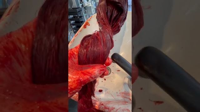 Red hair transformation using Wella & K18 смотреть онлайн