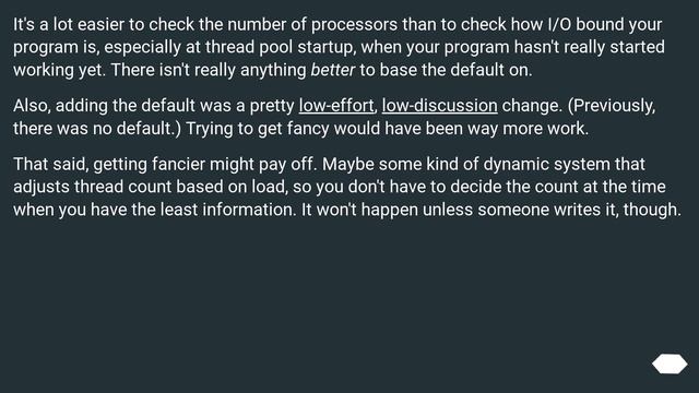 Why is ThreadPoolExecutor's default max_workers decided based on the number of CPUs? смотреть онлайн