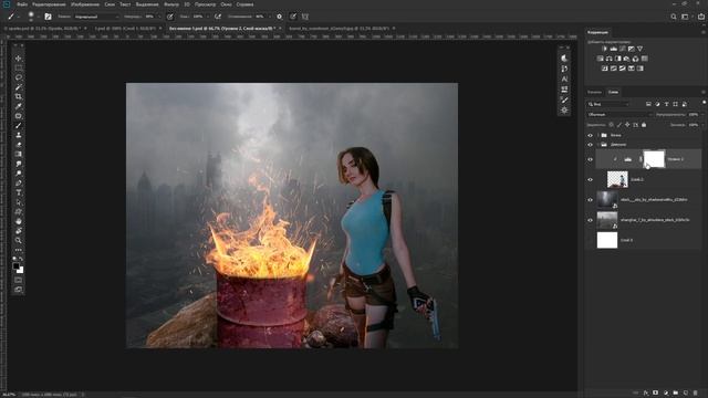Photoshop manipulation. Lara Kroft Tomb Raider смотреть онлайн