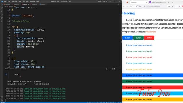 SASS Complete Tutorial in Tamil | CSS Preprocessor | Frontend Developer | SCSS in Tamil | Tutor Joe смотреть онлайн