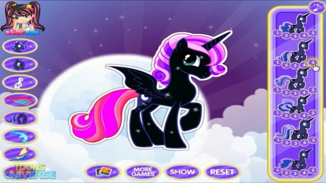 My Little Pony Princess Luna Dress Up Game for Girls смотреть онлайн