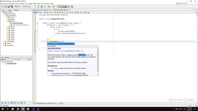 Java Multithreading Tutorial for Beginners #11: Daemon Threads смотреть онлайн