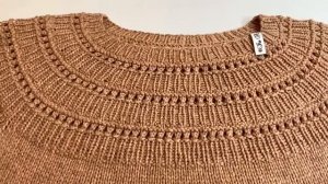 Вяжем ФУТБОЛКУ На  Круглой Кокетке Спицами / По Названию футболка_ жёлудь/Подробный МК /часть 1