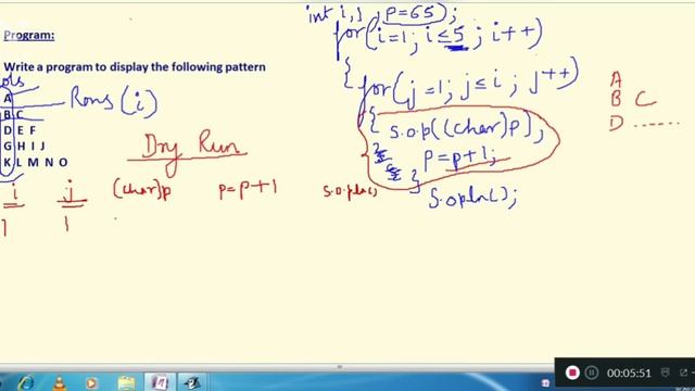 JAVA PATTERN PRINTING Program No.5 смотреть онлайн