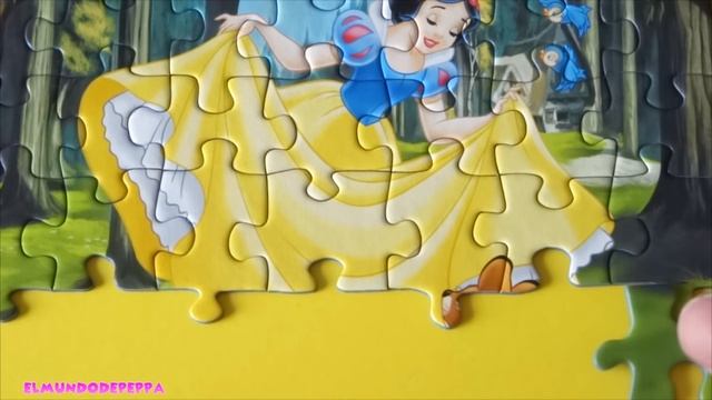 Princess Snow White Puzzle Games Disney Clementoni Picture Puzzles For Kids Jigsaw Learning Toys смотреть онлайн