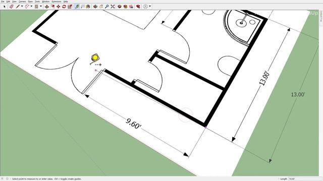 Scale objects in sketchup with tape measure tool смотреть онлайн