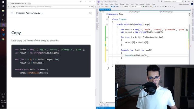 C# Arrays – Copy Method (Beginner Tutorial) смотреть онлайн
