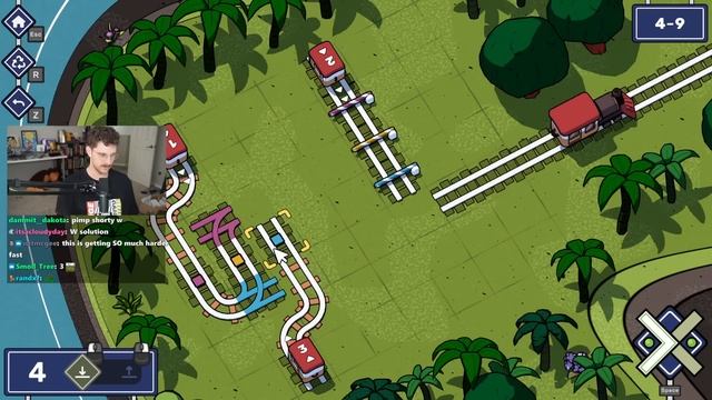 The HARDEST level in the game [Railbound] смотреть онлайн