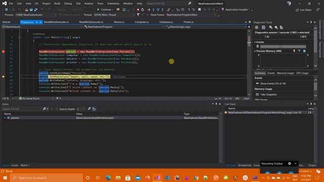 C# Dependency Injection Example смотреть онлайн