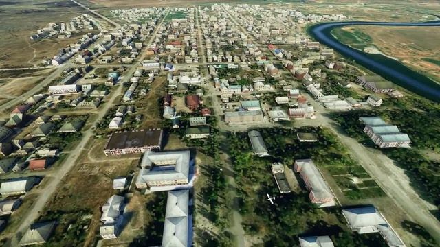 Microsoft Flight Simulator - Питерка, Саратовская область - обзор камерой дрона смотреть онлайн