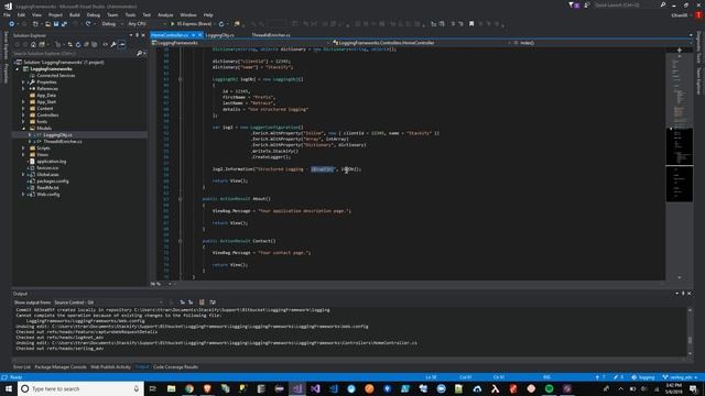 Structured Logging Serilog смотреть онлайн