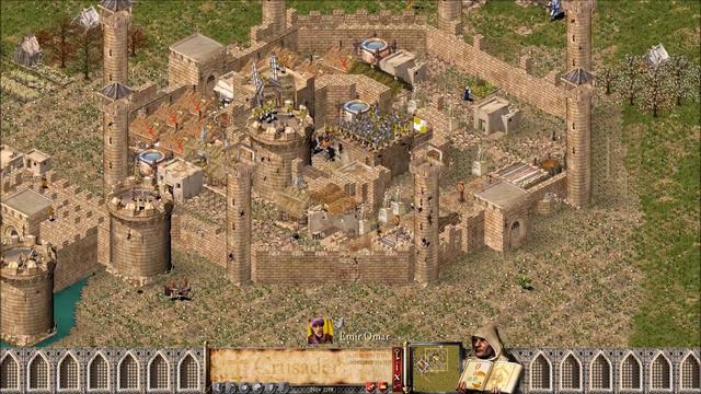 SQUIRE WAZIR VS BEAR LIONHEART VS SALADIN EMIR VS WOLF CALIPH | Stronghold Cruasder Ai Battle смотреть онлайн
