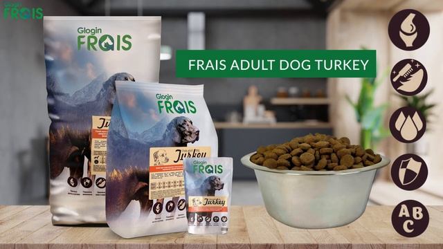 Сухой корм для собак Frais Adult Dog Turkey с мясом индейки смотреть онлайн