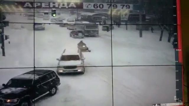 Хабаровск. Снегопад. 2 февраля 2014. смотреть онлайн