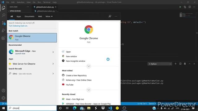 Automate Google Meet using python and pyautogui смотреть онлайн