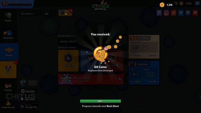 💚Открываю 62 сундука zombs royale│Chitus смотреть онлайн