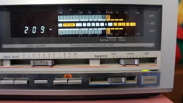 Запись/Воспроизведение кассетной деки Technics RS-M253X смотреть онлайн