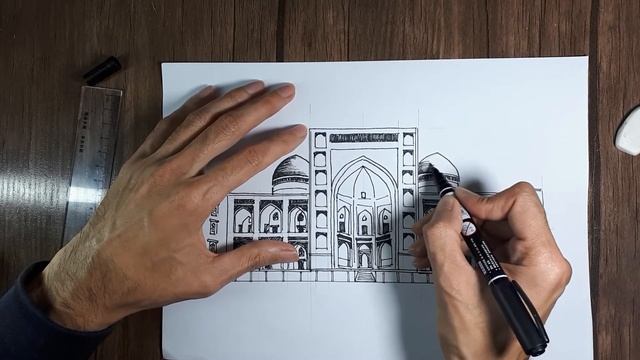 DRAW. UZBEKISTAN, BUKHARA. РИСУНОК, УЗБЕКИСТАН, БУХАРА.