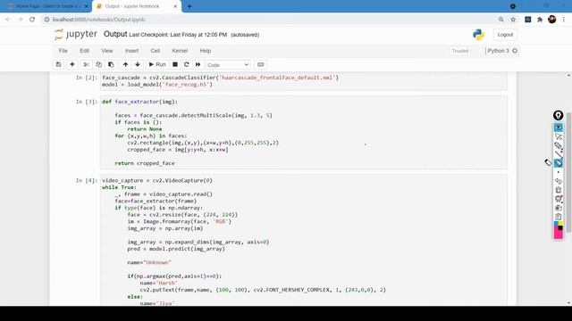 Python - Deep Learning Project | Part - 4 Face Recognition Project | Output withModel | cv2 | VGG-1 смотреть онлайн