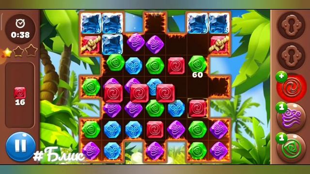 #Блик ✨ Прохождение игры ✨ Планета самоцветов ✨ три в ряд ✨ 117 уровень смотреть онлайн