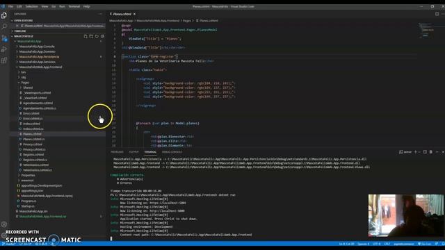 Frontend + Backend Mascota Feliz razor parte 2 смотреть онлайн