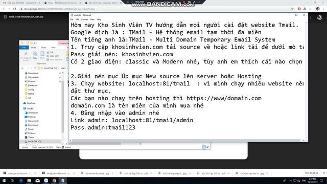 Hướng dẫn cài đặt Website TMail - Multi Domain Temporary Email System - khosinhvien.com смотреть онлайн