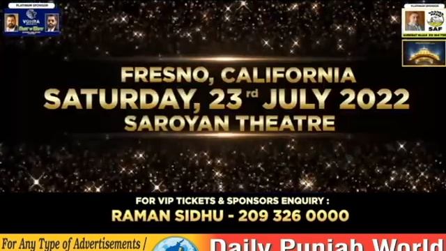 Babbu Maan USA Tour 2022 Adab Punjabi Sidhu Productions Fresno California смотреть онлайн