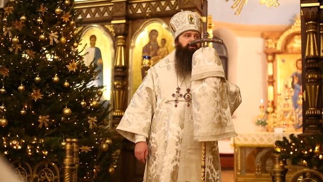 Проповедь архиепископа Антония после великой вечерни в праздник Рождества Христова смотреть онлайн