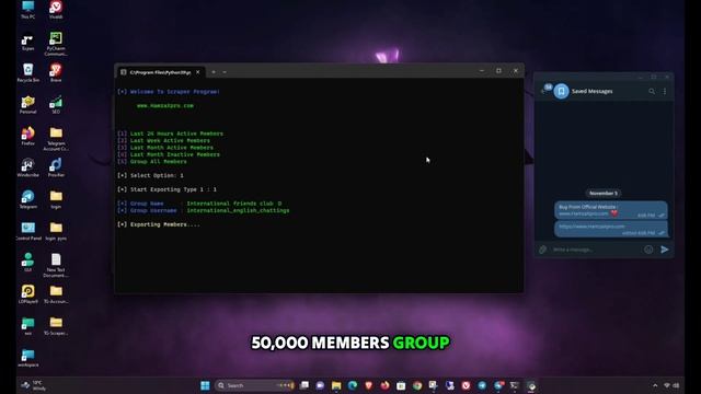 Telegram Scraper - How to Scrape Telegram Members with effective way ⚡ - 2024 смотреть онлайн