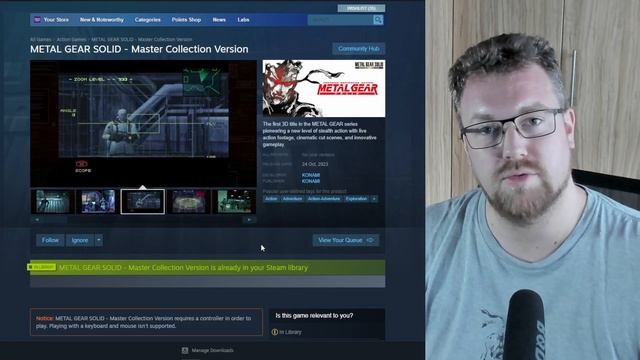 the Metal Gear Solid Master Collection Steam pages are live (again)! смотреть онлайн