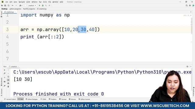 How to Create Numpy Arrays? || Slicing Operation in NumPy Arrays & Attributions ? смотреть онлайн