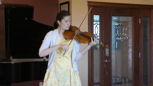 Brahms Violin Concerto 3rd mvmt in D major and Bach Violin Sonata No.1, G minor - Anastasia Crosier смотреть онлайн