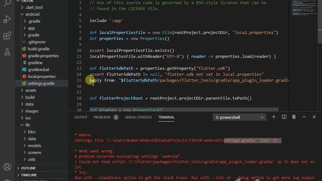 A problem occurred evaluating settings , 'gradle' line; 15 смотреть онлайн
