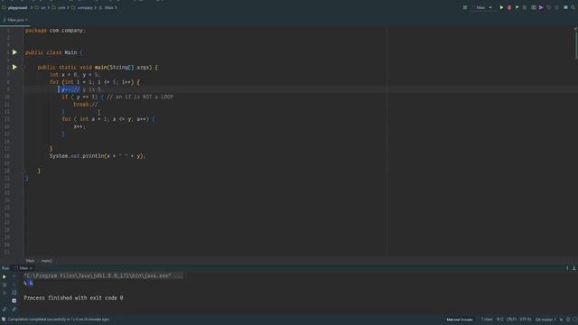 Java Break Statement in Nested Loops with if Statments смотреть онлайн