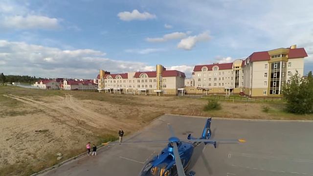 Вертолет у ЦРБ Лиски смотреть онлайн