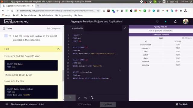 Solving SQL Hands On Project -Intermediate Level- Part 2 - Codecademy смотреть онлайн
