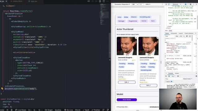 Cum implementăm un modal de la zero? React Roadmap lvl 1. Ep. 16 смотреть онлайн