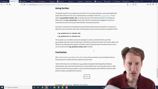 Scaling Postgres Episode 103 Scaling Out | Planner Estimation | Create Statistics | Stay Curious смотреть онлайн