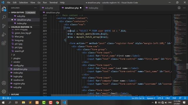 SHOW DETAILS IN PHP MYSQL смотреть онлайн