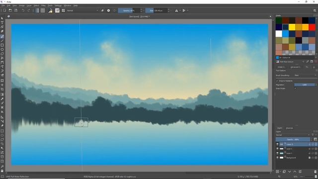 Krita Tutorial - Adding depth to Landscape Paintings смотреть онлайн