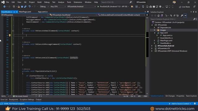 Xamarin Forms Essentials Tutorial | Hands-On: XF Navigation | DotNetTricks смотреть онлайн