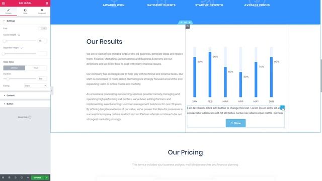 Unfold Widget For Elementor | JetTricks Plugin