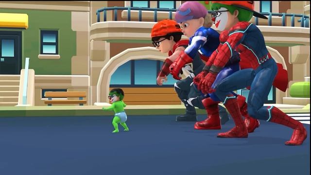 Team Super hero defeat conspiracy usurp the earth group Zombie vs flock dinosaur - Scary Teacher 3D смотреть онлайн