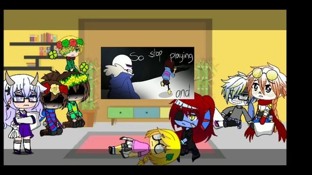 Undertale react to Game over// part 20... Requested video// part 16 смотреть онлайн