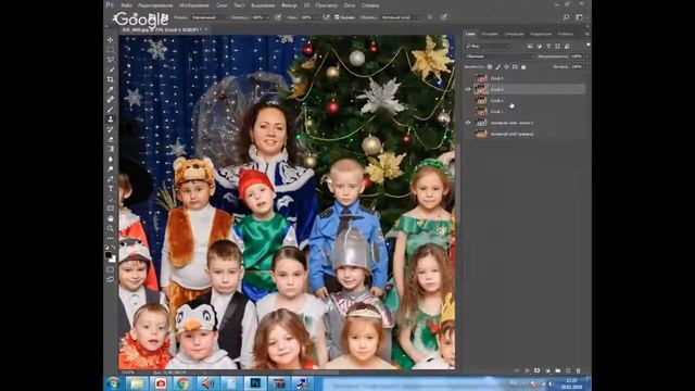 МОнтаж общей фотографии. Детский сад. Видео Детман Юлии смотреть онлайн