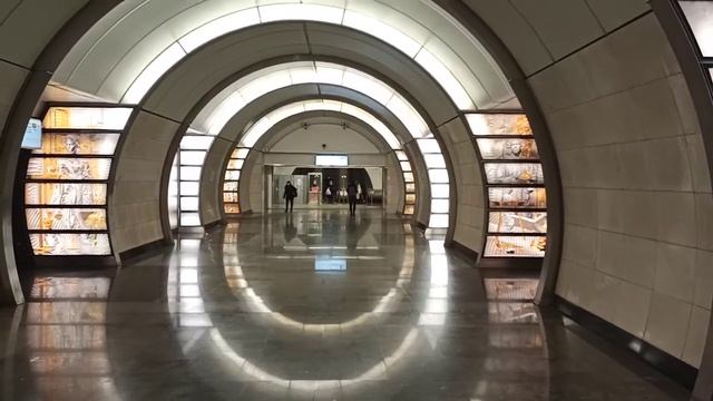 Красивая станция Московский метрополитен Фонвизинская. Фантастическая станция в метро Москвы смотреть онлайн