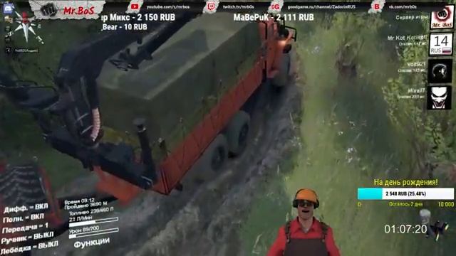 Карта «Домик Рыбака» Тест обзор SpinTires смотреть онлайн